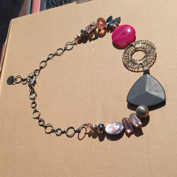 Vintage 2010s Bejeweled Statement Necklace - Picture 8 of 9